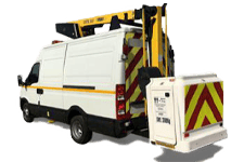 Van Hire Malvern - White 3.5T Cherry Picker with 12.5M Reach - Van hire Malvern